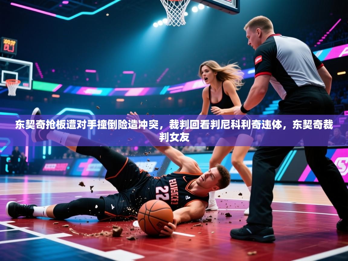 蓝鲸体育网页版-东契奇抢板遭对手撞倒险造冲突，裁判回看判尼科利奇违体，东契奇裁判女友  第1张
